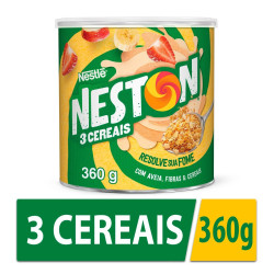 FLOCOS DE CEREAIS NESTON 3 CEREAIS LATA 360G