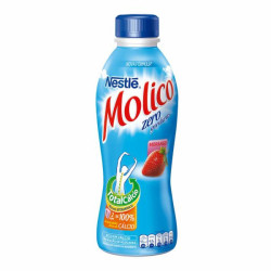 IOGURTE DESNATADO MORANGO ZERO LACTOSE MOLICO GARRAFA 850G