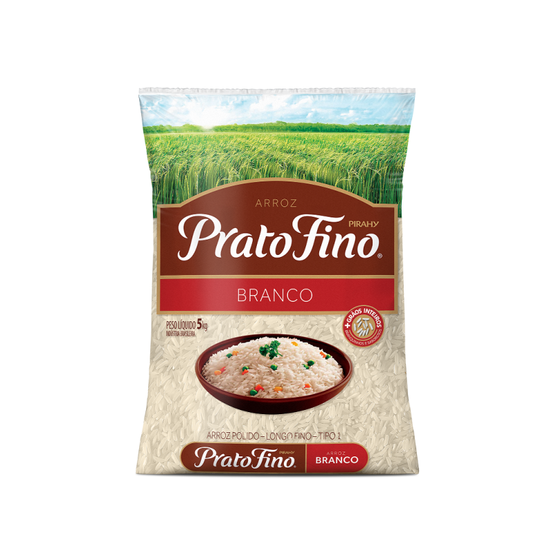 ARROZ BRANCO TIPO 1 PRATO FINO PACOTE 5KG