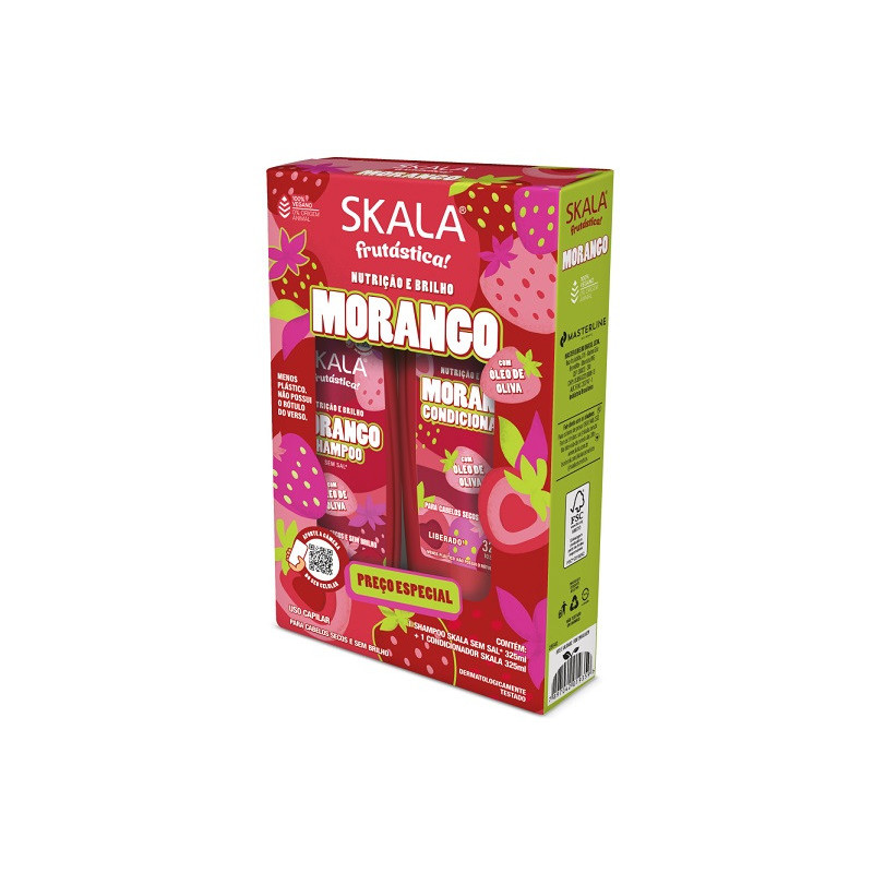 KIT SKALA SH+COND 325ML MORANGO