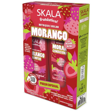 KIT SKALA SH+COND 325ML MORANGO