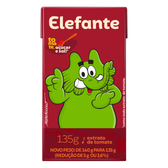 EXTRATO DE TOMATE ELEFANTE CAIXA 135G