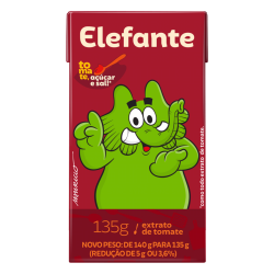 EXTRATO DE TOMATE ELEFANTE CAIXA 135G