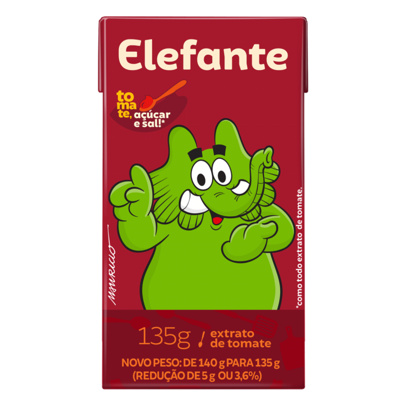 EXTRATO DE TOMATE ELEFANTE CAIXA 135G