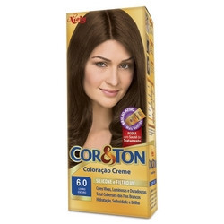 KIT COLORAÇÃO CREME COR 6.0 LOURO ESCURO NIELY COR&TON