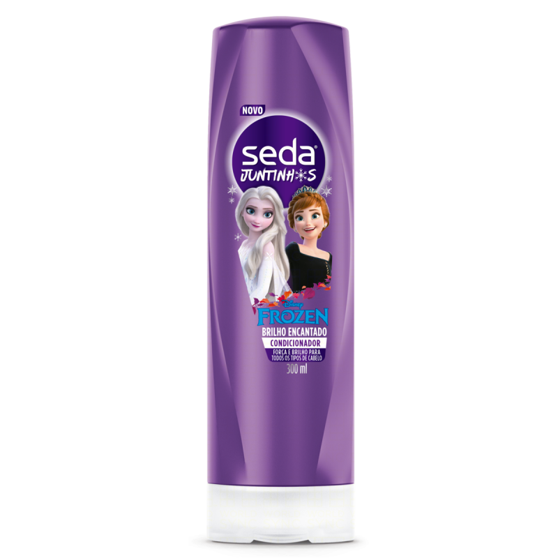 CONDICIONADOR INFANTIL FROZEN SEDA JUNTINHOS BRILHO ENCANTADO FRASCO 300ML