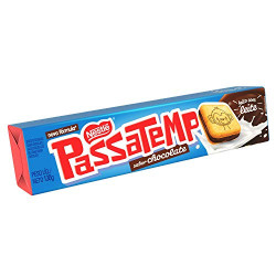 BISCOITO RECHEIO CHOCOLATE PASSATEMPO PACOTE 130G