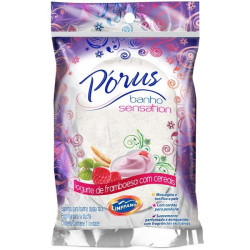 ESPONJA PARA BANHO DUPLA FACE COM CORDÃO INFUSÃO DE AMÊNDOAS PÓRUS SENSATION