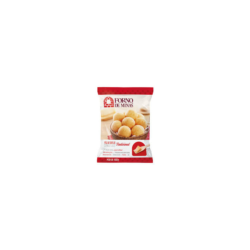 PÃO DE QUEIJO CONGELADO TRADICIONAL FORNO DE MINAS PACOTE 400G