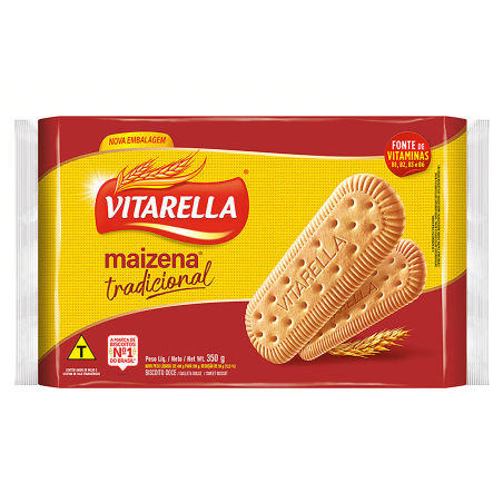 BISCOITO MAIZENA TRADICIONAL VITARELLA PACOTE 350G