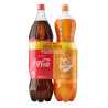KIT REFRIGERANTE MENOS AÇÚCAR COCA-COLA ORIGINAL + FANTA LARANJA 2L CADA LEVE MAIS PAGUE MENOS