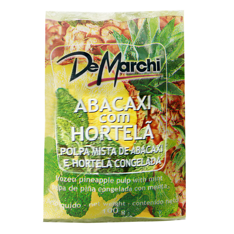 POLPA DE FRUTA ABACAXI E HORTELÃ DE MARCHI PACOTE 100G