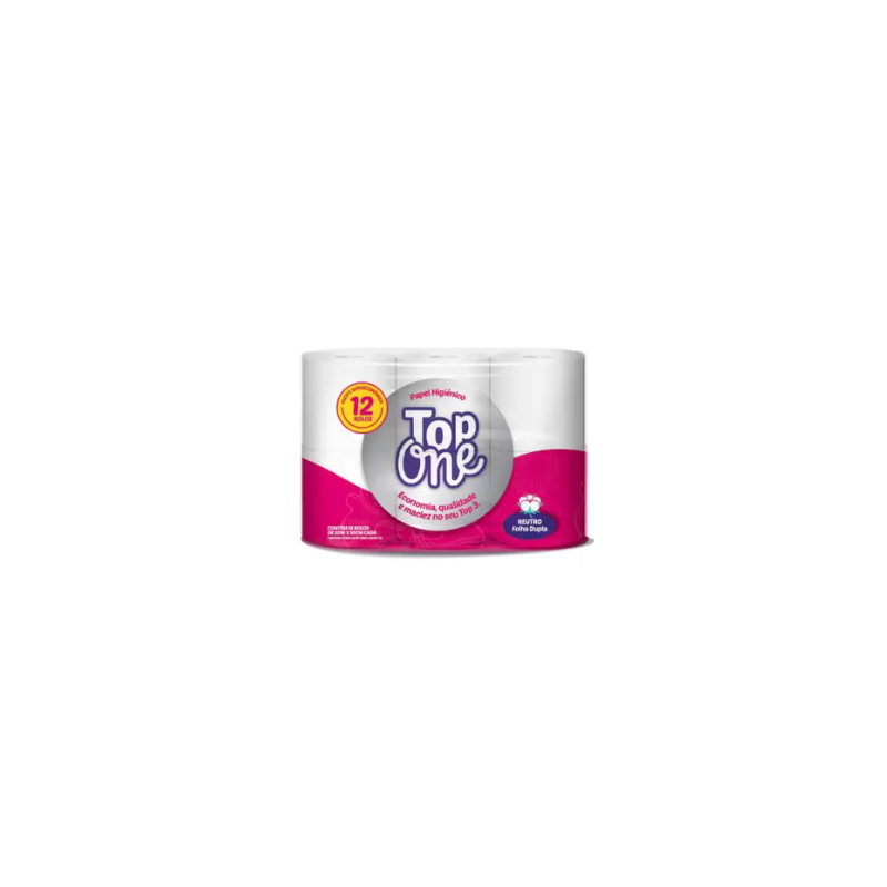 PAPEL HIGIÊNICO NEUTRO TOP ONE 12 ROLOS