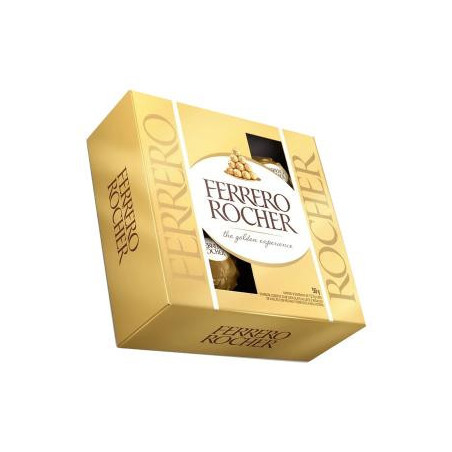 BOMBOM FERRERO ROCHER CAIXA 50G 4 UNIDADES