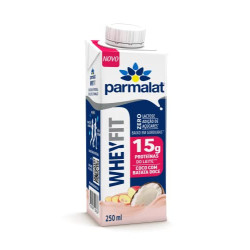 BEBIDA LÁCTEA UHT COCO COM BATATA-DOCE ZERO LACTOSE PARMALAT WHEYFIT CAIXA 250ML
