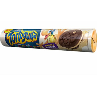 BISCOITO CHOCOLATE RECHEIO BAUNILHA TORTUGUITA PACOTE 120G