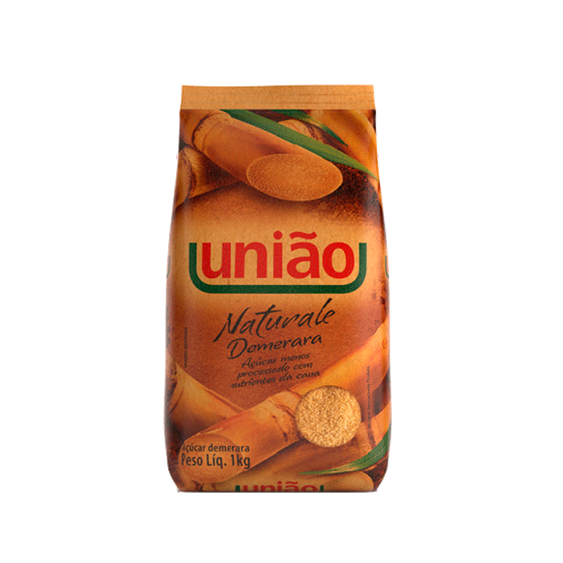 AÇÚCAR DEMERARA UNIÃO NATURAIS PACOTE