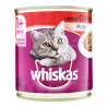 PATÊ PARA GATOS ADULTOS CARNE WHISKAS LATA 290G