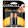 PILHA ALCALINA AA MN 1500B2 DURACELL PEQUENA 2 UNIDADES 1,5V