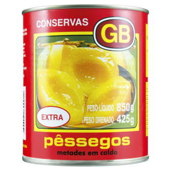 PÊSSEGO EM CALDA METADES GB LATA 425G