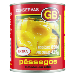 PÊSSEGO EM CALDA METADES GB LATA 425G