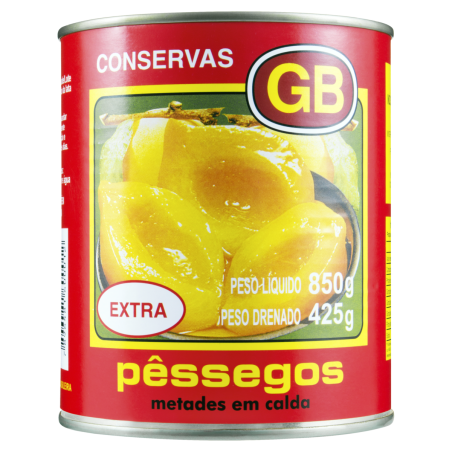 PÊSSEGO EM CALDA METADES GB LATA 425G