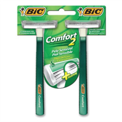 APARELHO DESCARTÁVEL PARA BARBEAR BIC COMFORT 2 SENSITIVE 2 UNIDADES