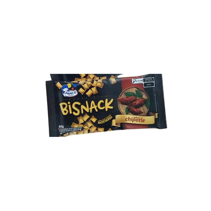 SALGADINHO DE TRIGO CHIPOTLE PANCO BISNACK ESPECIAIS PACOTE 80G