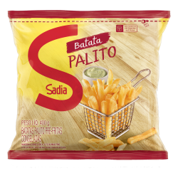BATATA PRÉ-FRITA PALITO CONGELADA SADIA PACOTE 400G