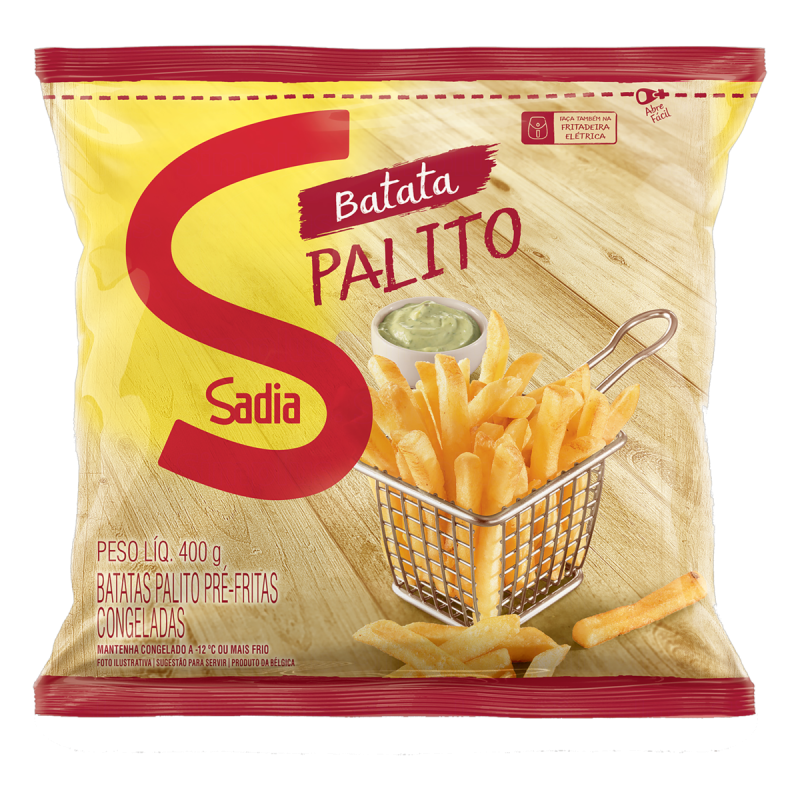 BATATA PRÉ-FRITA PALITO CONGELADA SADIA PACOTE 400G