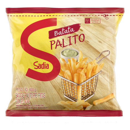 BATATA PRÉ-FRITA PALITO CONGELADA SADIA PACOTE 400G