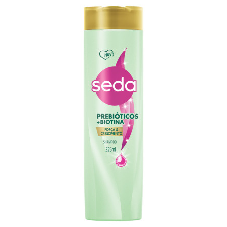 SHAMPOO SEDA PREBIÓTICOS + BIOTINA FRASCO 325ML