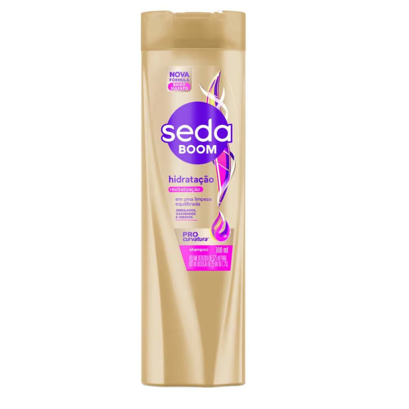 SHAMPOO SEDA BOOM HIDRATAÇÃO REVITALIZAÇÃO FRASCO 300ML