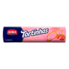 BISCOITO RECHEIO MORANGO ADRIA TORTINHAS PACOTE 140G