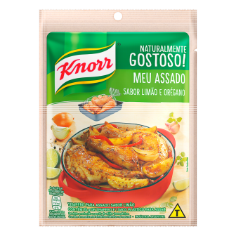 TEMPERO PÓ LIMÃO E ORÉGANO KNORR MEU ASSADO PACOTE 25G