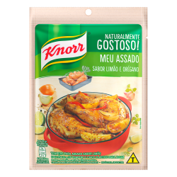 TEMPERO PÓ LIMÃO E ORÉGANO KNORR MEU ASSADO PACOTE 25G