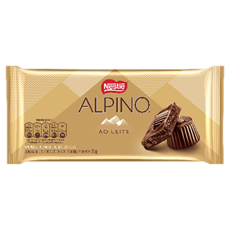 CHOCOLATE AO LEITE ALPINO PACOTE 85G