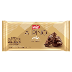 CHOCOLATE AO LEITE ALPINO PACOTE 85G