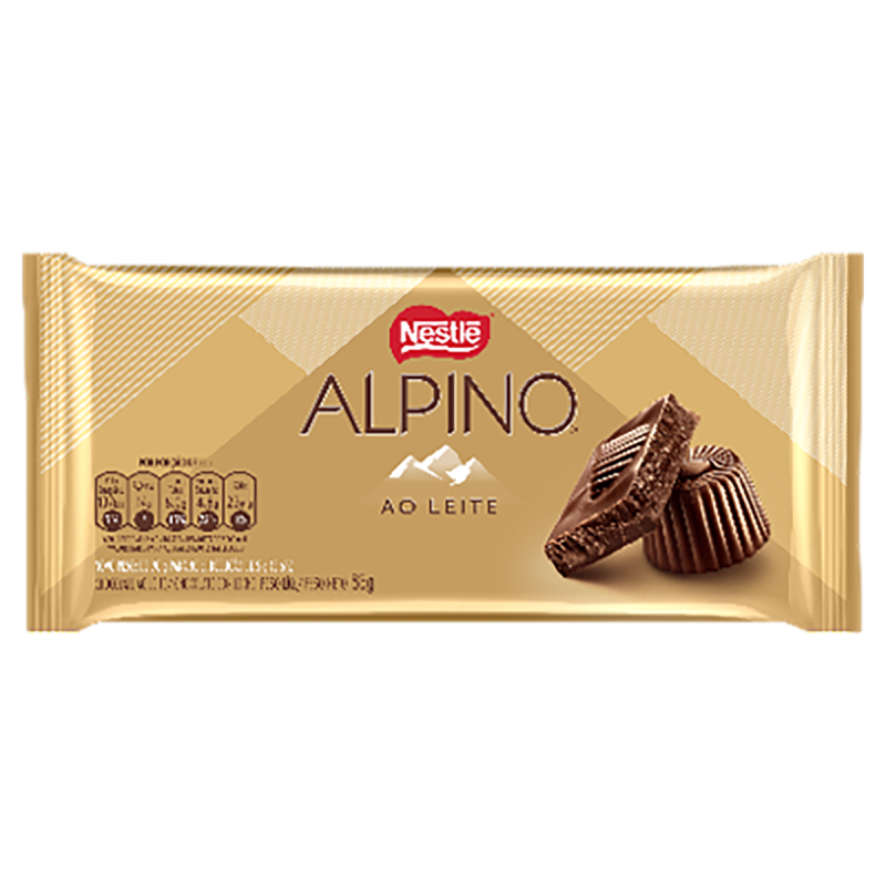 CHOCOLATE AO LEITE ALPINO PACOTE 85G