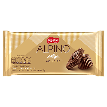CHOCOLATE AO LEITE ALPINO PACOTE 85G