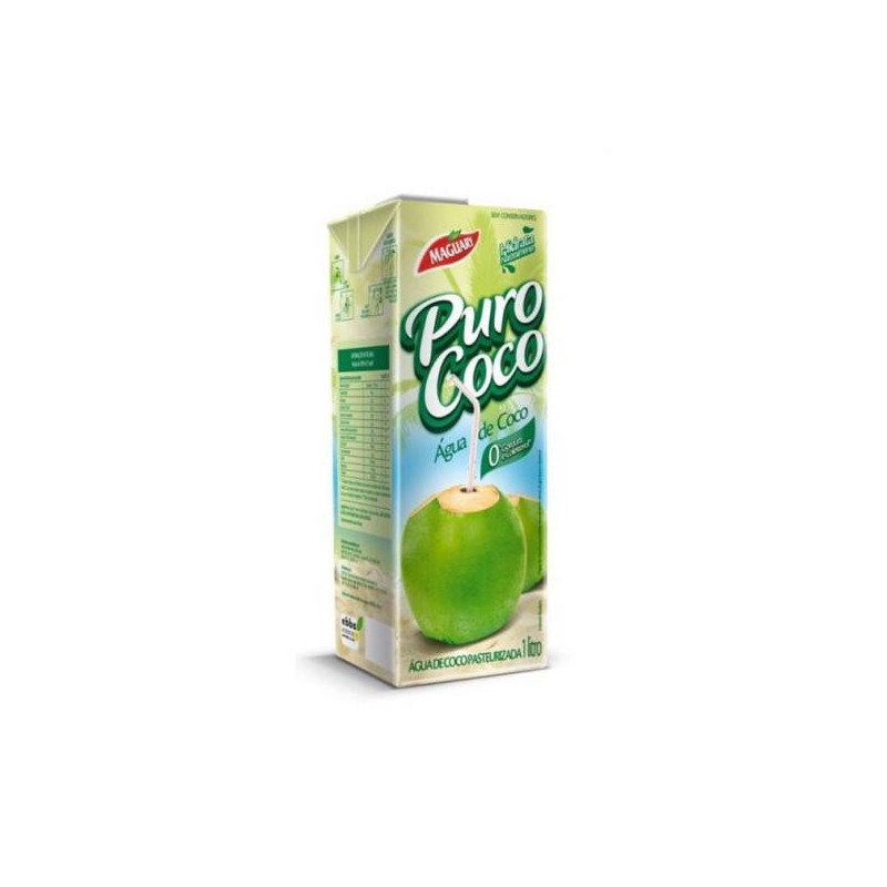 ÁGUA DE COCO ESTERILIZADA PURO COCO CAIXA 1L