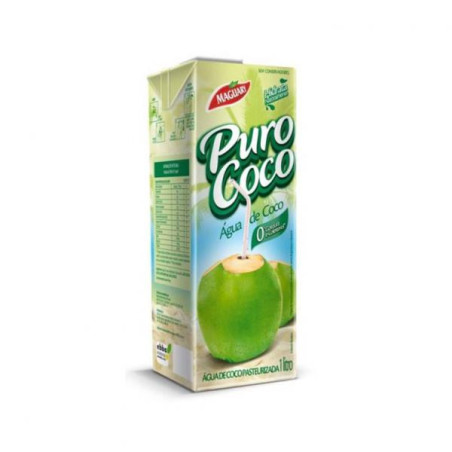 ÁGUA DE COCO ESTERILIZADA PURO COCO CAIXA 1L