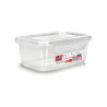 CAIXA RETANGULAR C/TRAVA TRANSP 1400ML REF:3075 - ERCAPLAST