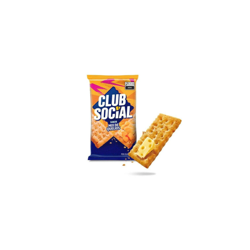BISCOITO MIX DE QUEIJOS CLUB SOCIAL PACOTE 141G 6 UNIDADES