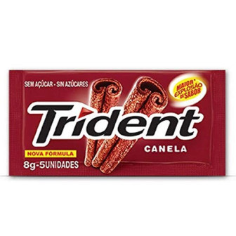 GOMA DE MASCAR CANELA ZERO AÇÚCAR TRIDENT ENVELOPE 8G 5 UNIDADES