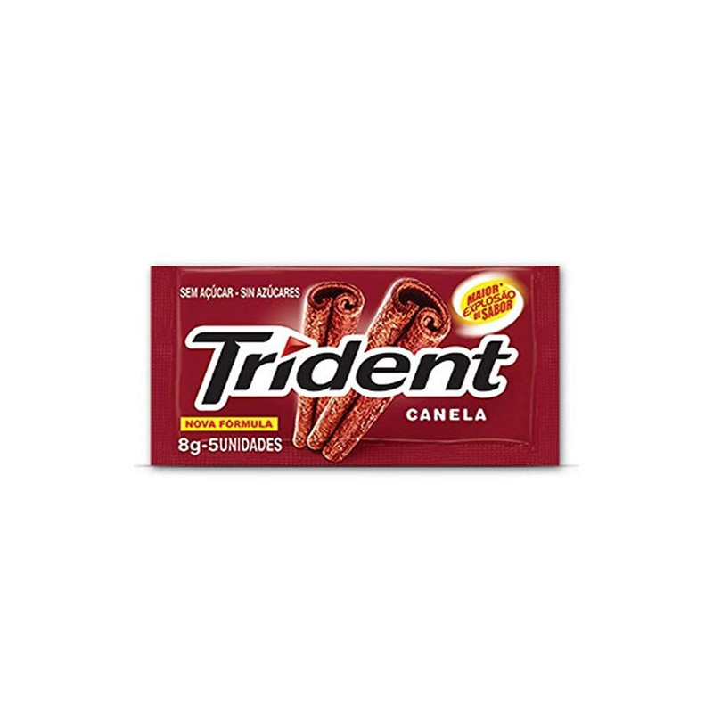 GOMA DE MASCAR CANELA ZERO AÇÚCAR TRIDENT ENVELOPE 8G 5 UNIDADES