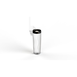 PORTA BISCOITO HERMETICO 600ML TAMPA PRETA REF: 1109 - PANAMBY PLASTICO