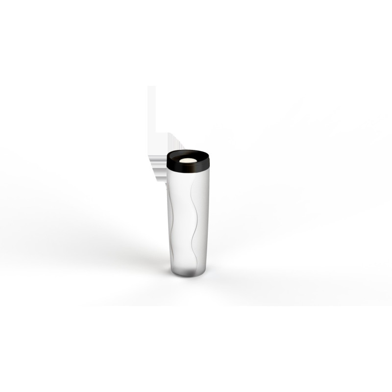 PORTA BISCOITO HERMETICO 600ML TAMPA PRETA REF: 1109 - PANAMBY PLASTICO