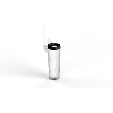 PORTA BISCOITO HERMETICO 600ML TAMPA PRETA REF: 1109 - PANAMBY PLASTICO