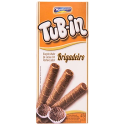 BISC WAFFER RECH TUB-IN 48G BRIGADEIRO